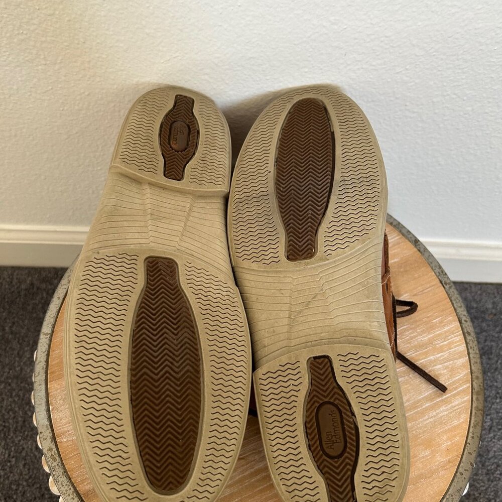 Allen Edmonds Eastport Brown Leather Boat Shoes SIZE 8.5 - Picture 5 of 5